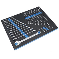 Metric Combination And Double Offset Ring Spanner Wrench Set 6 – 24mm 25pc