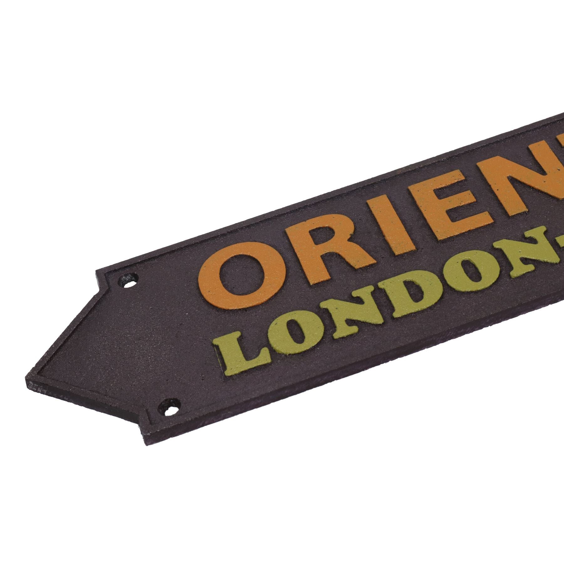 Orient Express Sign Plaque Train Railway Wall Station Gate Fence Post Garage