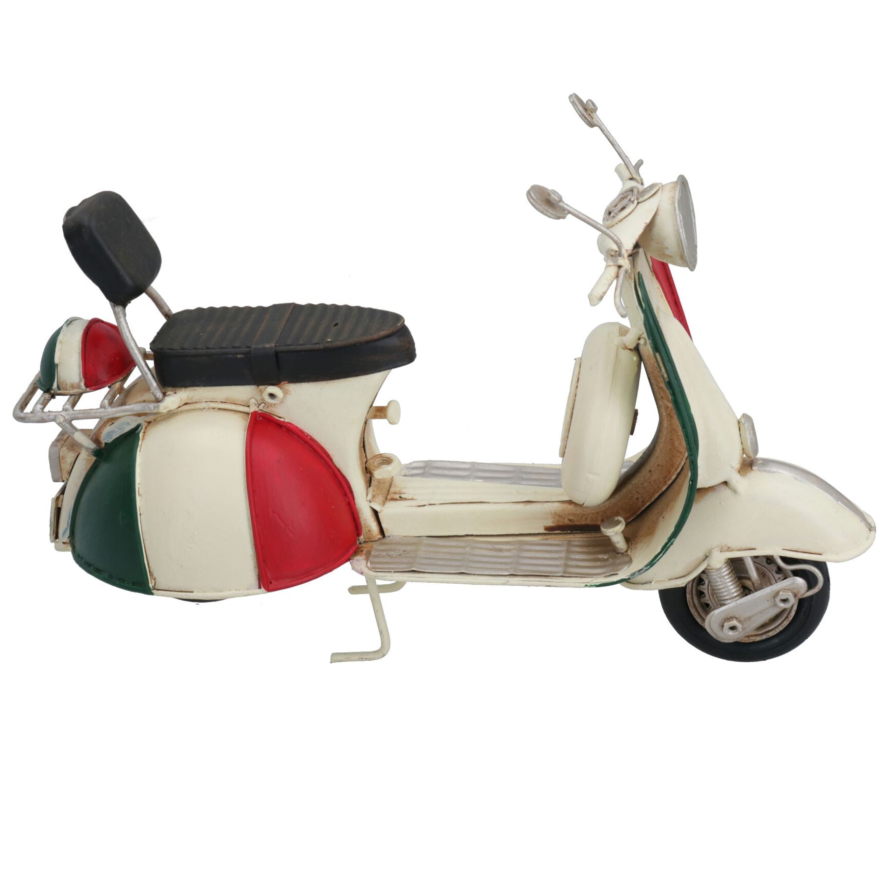 Réplique de modèle de scooter en métal vintage de qualité historique en métal, ornement cadeau pour la maison