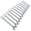 Metrischer Ringmaulschlüsselsatz, offener Ring, 8–19 mm, 12-teilig