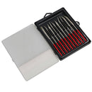 Angled Diamond Needle File Set For Jewellery Making Craft Work 140mm 10pc