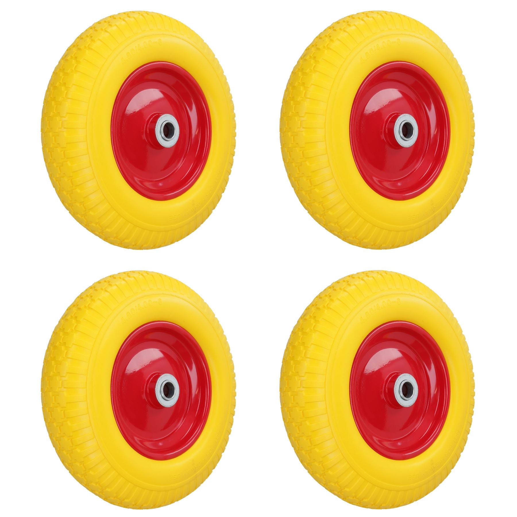 14,5 Zoll pannensicheres Schubkarrenrad mit Schaumstofffüllung, 25 mm Bohrung, 200 kg Tragkraft
