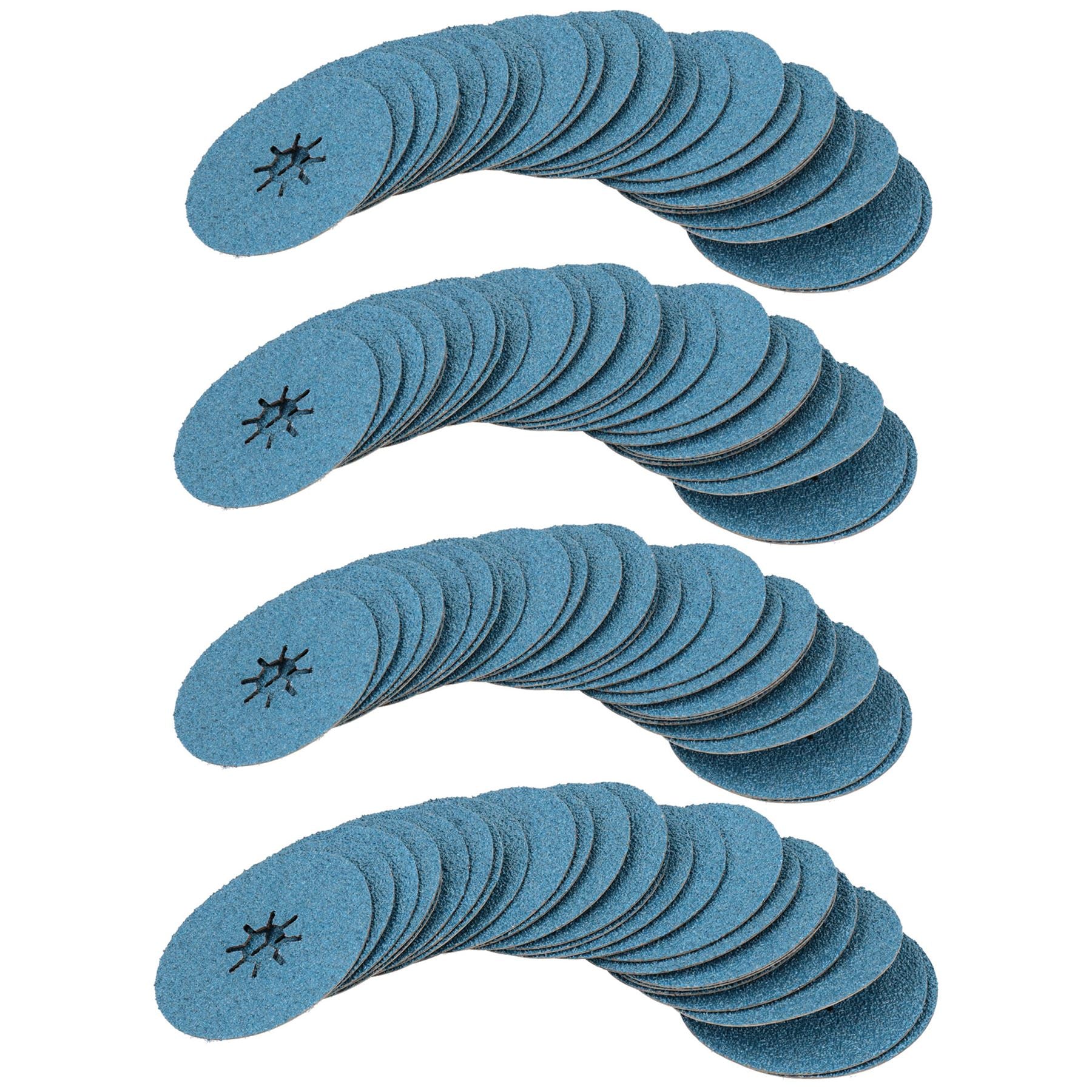 115mm Fibre Discs 36 Grit Zirconium Sanding Discs for 4-1/2” Backing Pad