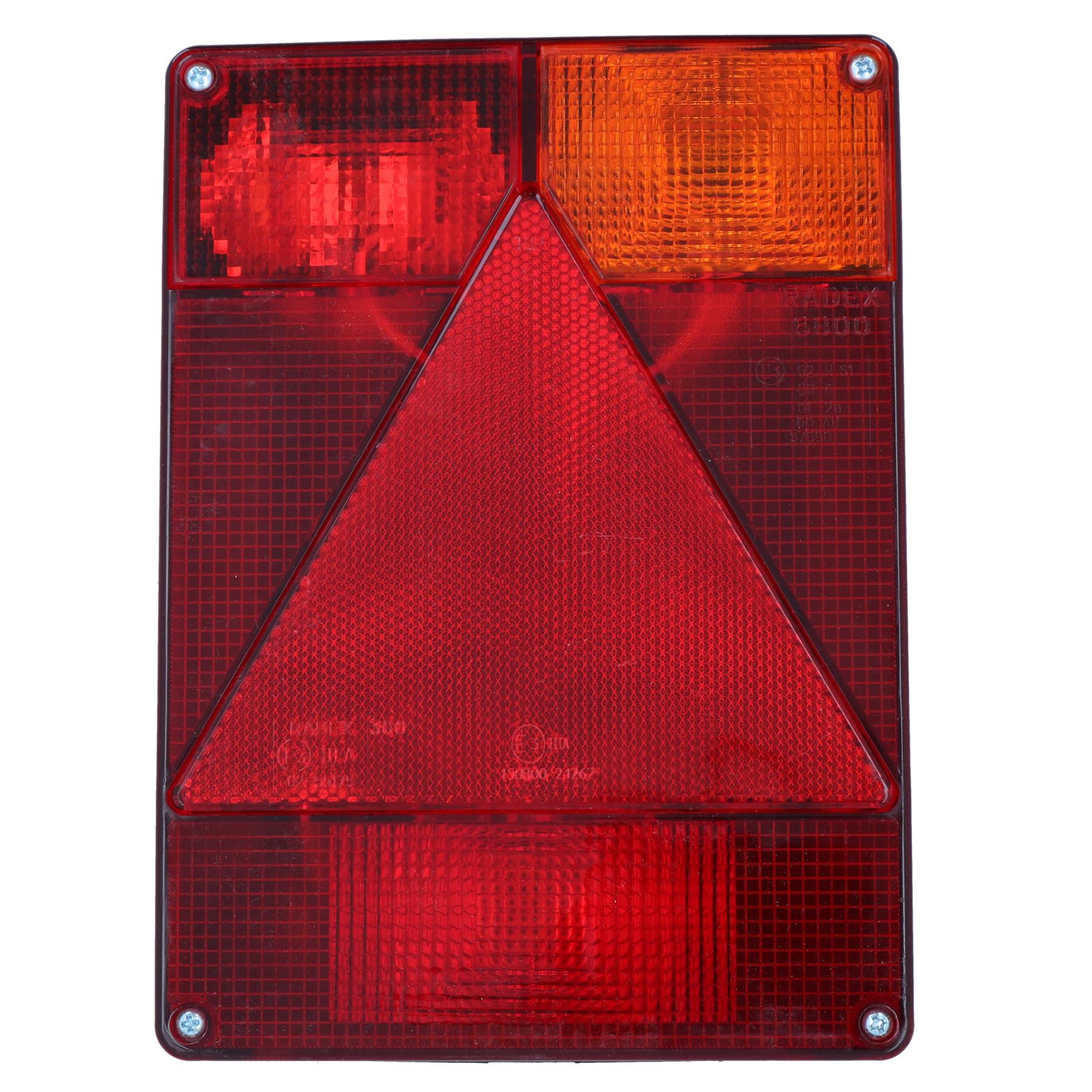 Pair Trailer Lights Radex for Ifor Williams & Indespension Lamp 5 Pin Plugs