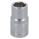 Douille hexagonale simple peu profonde à 6 pans, métrique, 1/2" 13 mm, Bergen