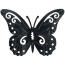 Set of 12 Yellow Small Metal Butterflies Garden/Home Wall Art Ornament