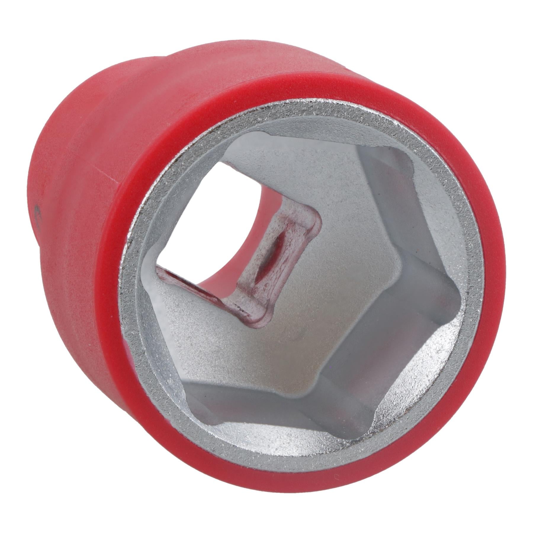 Coffret d'outils et d'accessoires pour douilles métriques isolées VDE à entraînement 3/8" 16 pièces hexagonales + barre en T