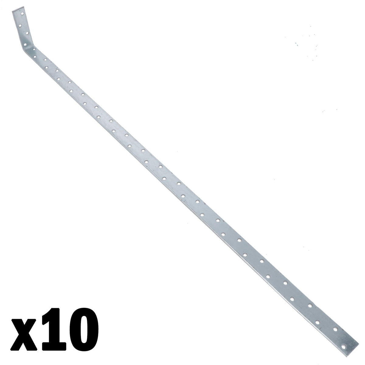 Horizontal Heavy Duty Restraint Strap 1000mm Length 100mm Bend Galvanised