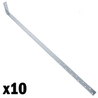 Horizontal Heavy Duty Restraint Strap 1000mm Length 100mm Bend Galvanised