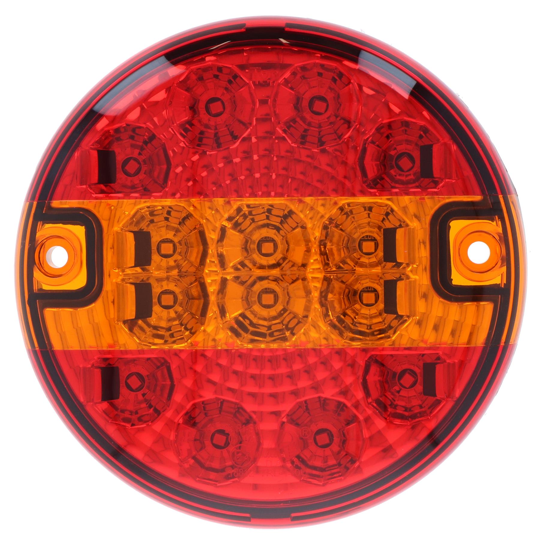 Round LED Truck Tail Light Lamp for Trailers Caravans 12v or 24v 2 Pack