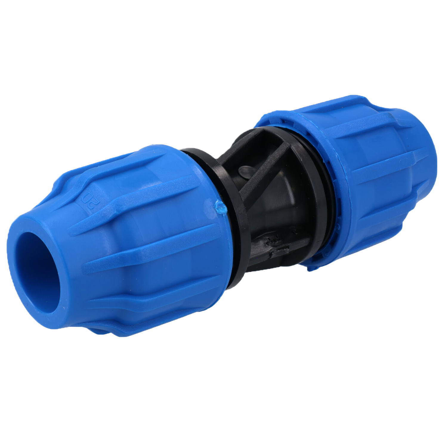 20 x 20mm MDPE Straight Pipe Compression Fitting Coupling Connector ...