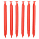 6pc Heavy Duty Plastic Tent Awnings Marquees Pegs For Camping 220mm Long