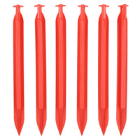 6pc Heavy Duty Plastic Tent Awnings Marquees Pegs For Camping 220mm Long