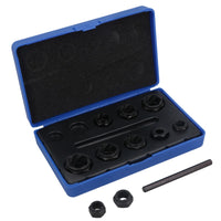 10pc Nut Style Bolt Twist Socket / Wheel Lock Nut Remover / Extractor Set AT027