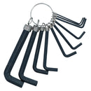Metric Allen Hex Hexagon Key Wrench Set On A Key Ring 1.5mm - 10mm 10pc