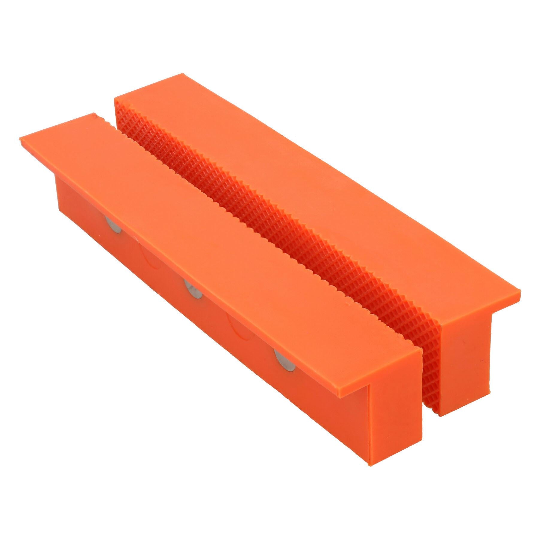 Magnetic Soft face Jaws Pads for Bench Vice Non marking 6” / 150mm Orange