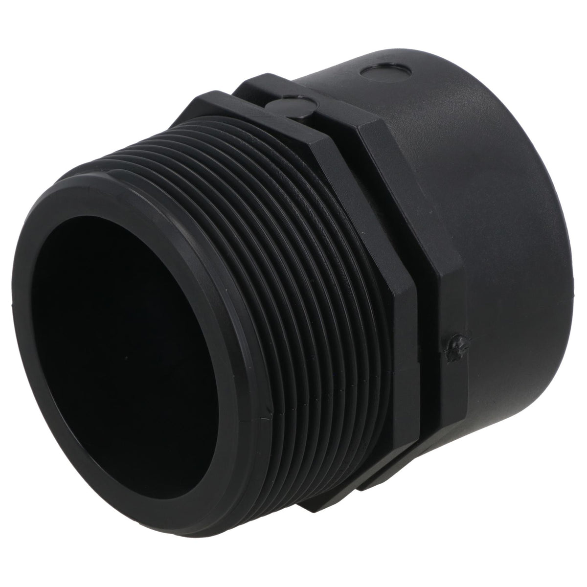 Polypropylene PP Threaded Reducing Socket Male – Female 2in – 1-1/2in BSP