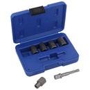 Lot de 6 extracteurs de boulons de 3/8" pour perceuse ou entraînement, écrous de roue de 6 à 12,7 mm