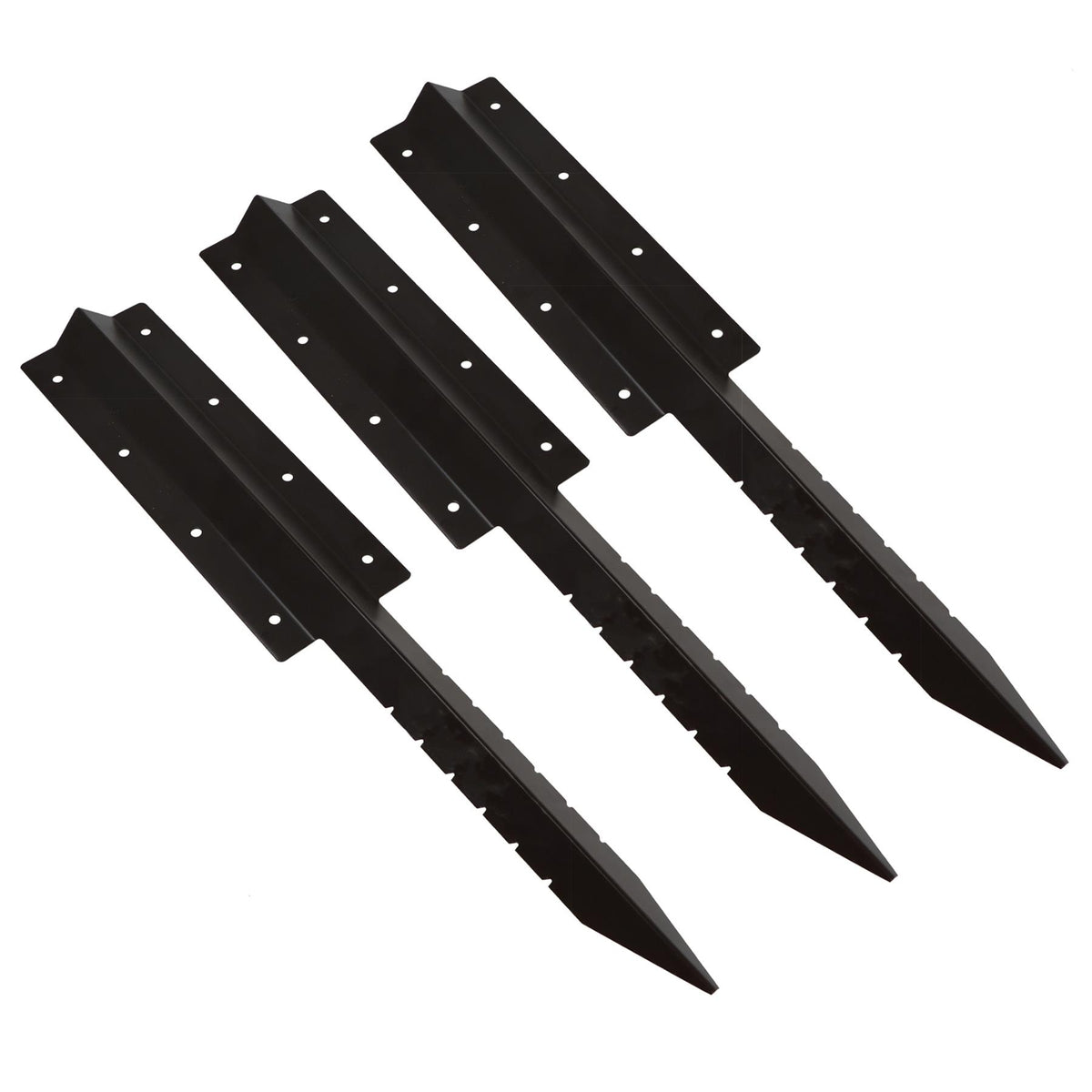Garden Double Sleeper Straight Support Spike Stake Powder Coated 670mm