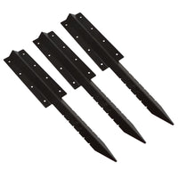 Garden Double Sleeper Straight Support Spike Stake Powder Coated 670mm