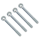 M10 100mm Eye Bolt Single Bolt Zinc Plated Threaded Rings DIN444 Catenary Wire