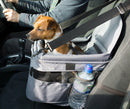 Siège d'appoint pour petit chien de compagnie pour voyages sur route avec base rembourrée et clip d'attache