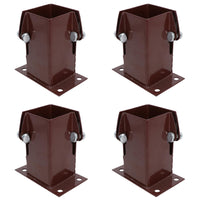 Flush Fit Fence Post Bolt Down Shoe Holder Support Clamp 75mm x 75mm