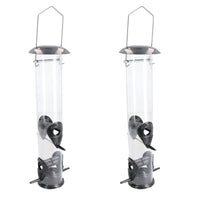 2pk Large Deluxe Bird Feeder Seed Holder Hanging Feeding Station Wild Birds