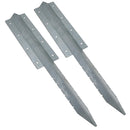 Garden Double Sleeper Straight Support Spike Stake Galvanised Steel 670mm