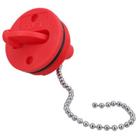 Spare Deck Cap Red 38mm Petrol Diesel Fuel Cap with Chain for Boat Deck Plate