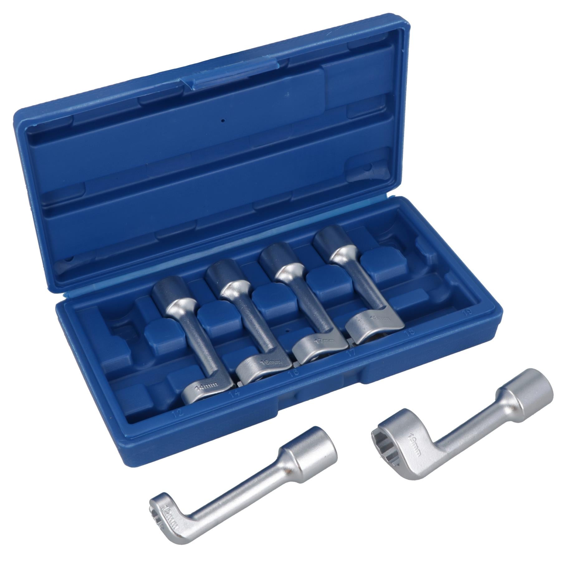 Douilles pour conduites d'injecteurs diesel 6 pièces 12 mm - 19 mm Outil de démontage de conduites de carburant 1/2"