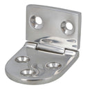 Polished Door Oval Hinge Stainless Steel 40mm x 75mm 316 Marine Cabin