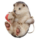 Climbing Hedgehog Hanger Garden Tree Home Ornament Statue Sculpture