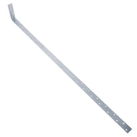 Vertical Light Duty Restraint Strap 1000mm Length 100mm Bend Galvanised
