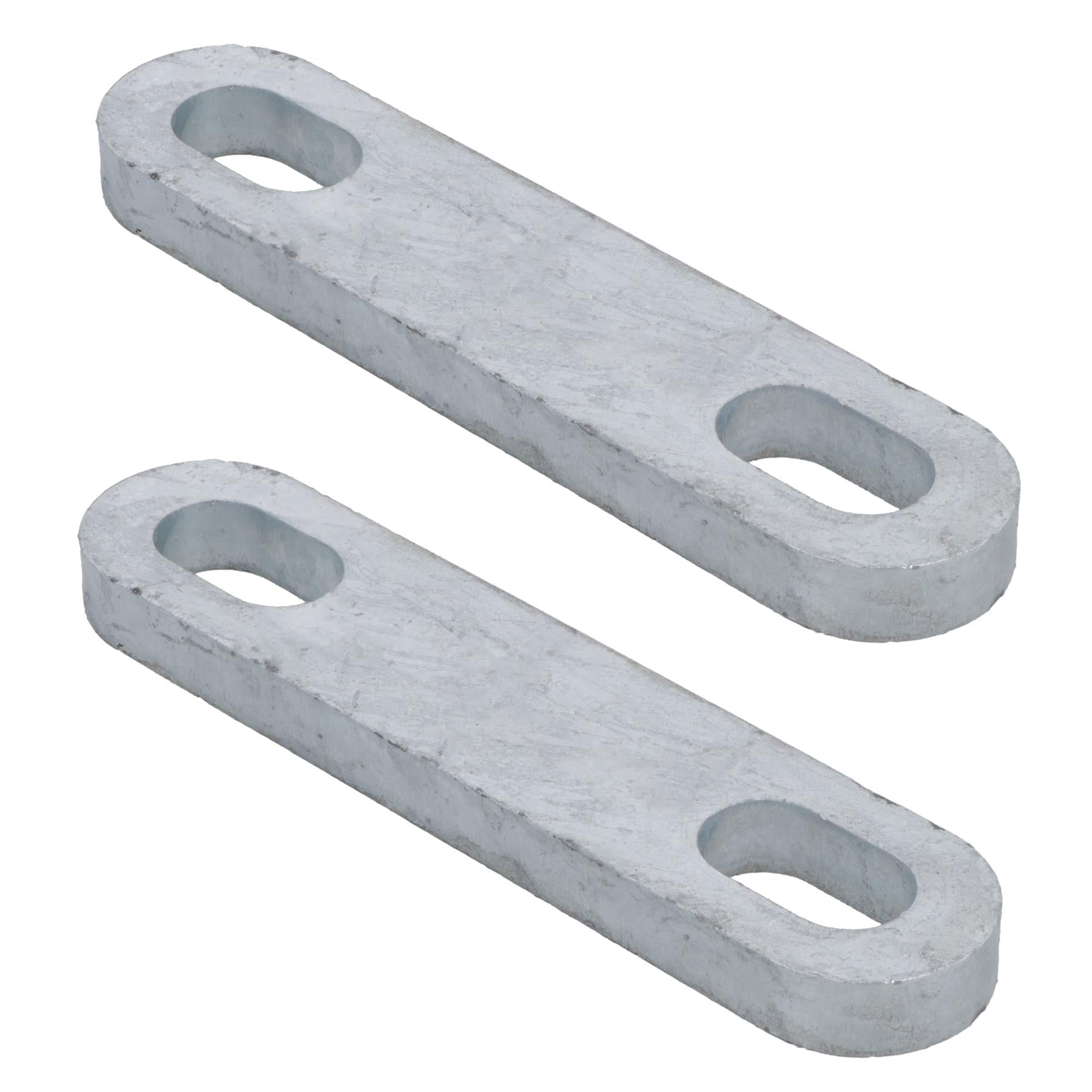M12 U-Bolt Plate 61mm to 85mm Internal Width Thick Galvanised N-Bolt Backing