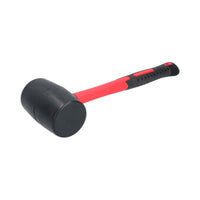 16oz Black Rubber Mallet 70% Fibreglass Handle Hammer Non Marking TE923