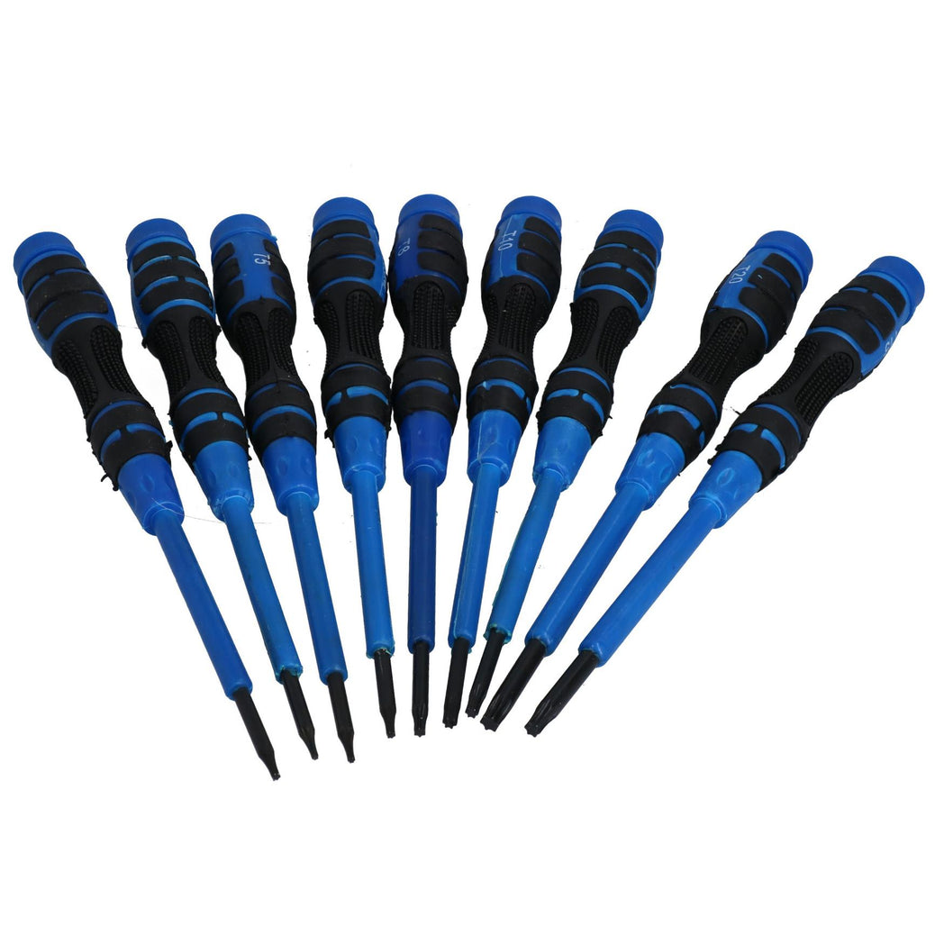 9pc Star Torx Precision Screwdriver Sets Magnetic Spinning Tips T4 – T20