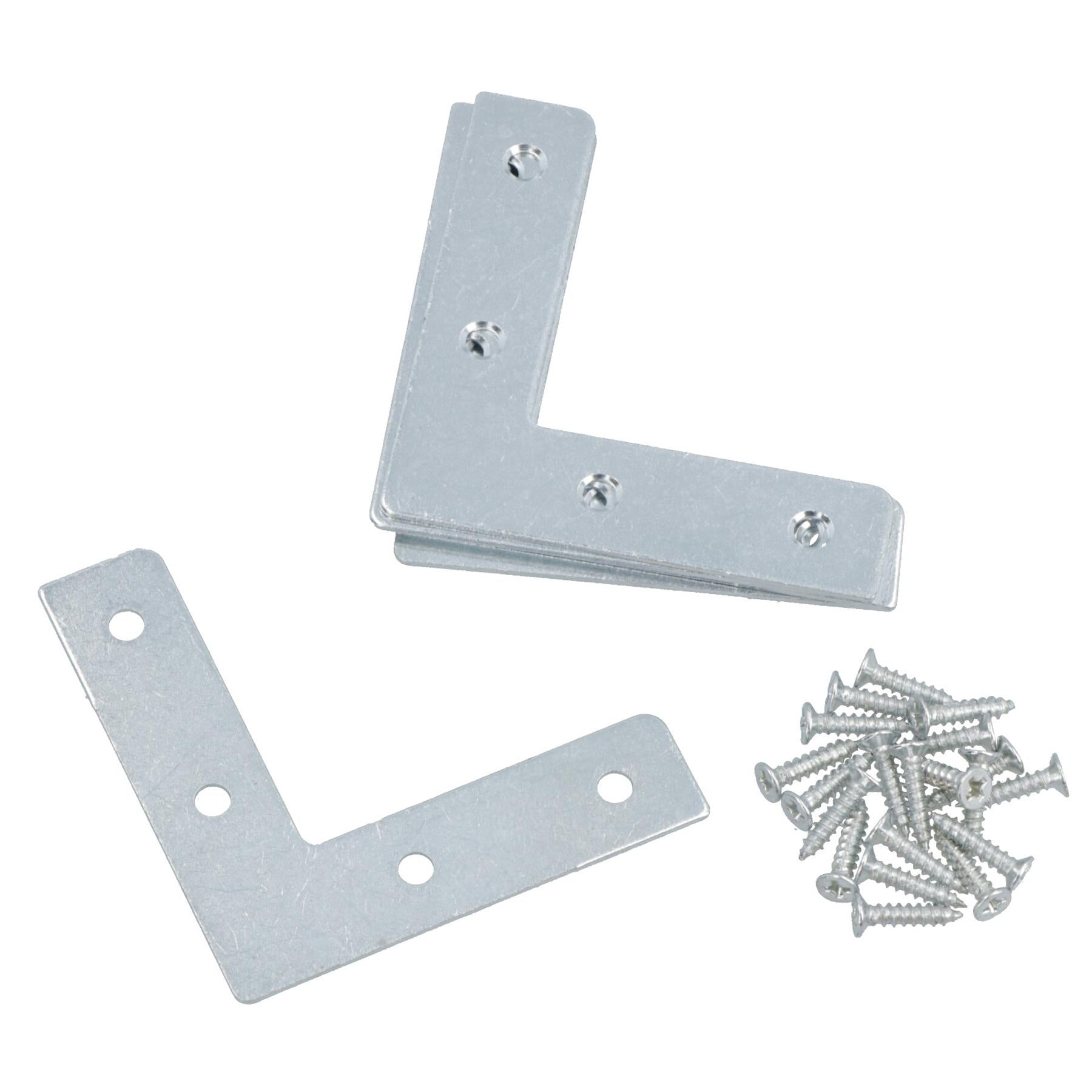 63.5mm (2.5in.) Corner Mending Plate Angle Bracket L Shape Reinforcing Repairing