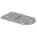 Polished Door Oval Hinge Stainless Steel 40mm x 75mm 316 Marine Cabin