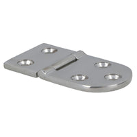 Polished Door Oval Hinge Stainless Steel 40mm x 75mm 316 Marine Cabin