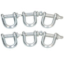 12mm D Shackles Dee Link Towing Rigging Pin Loop Galvanised Steel