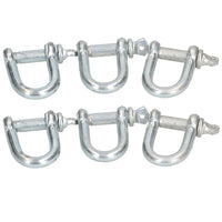 12mm D Shackles Dee Link Towing Rigging Pin Loop Galvanised Steel