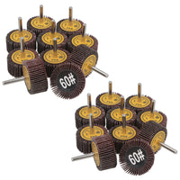 50mm 60 Grit Abrasive Flap Wheel Discs Sanding Rust Removal 6mm Shank