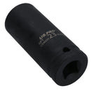 23mm 1/2" Drive Double deep Metric Impacted Impact Socket Single Hex 6 Sided