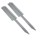 Garden Triple Sleeper Straight Support Spike Stake Galvanised Steel 930mm