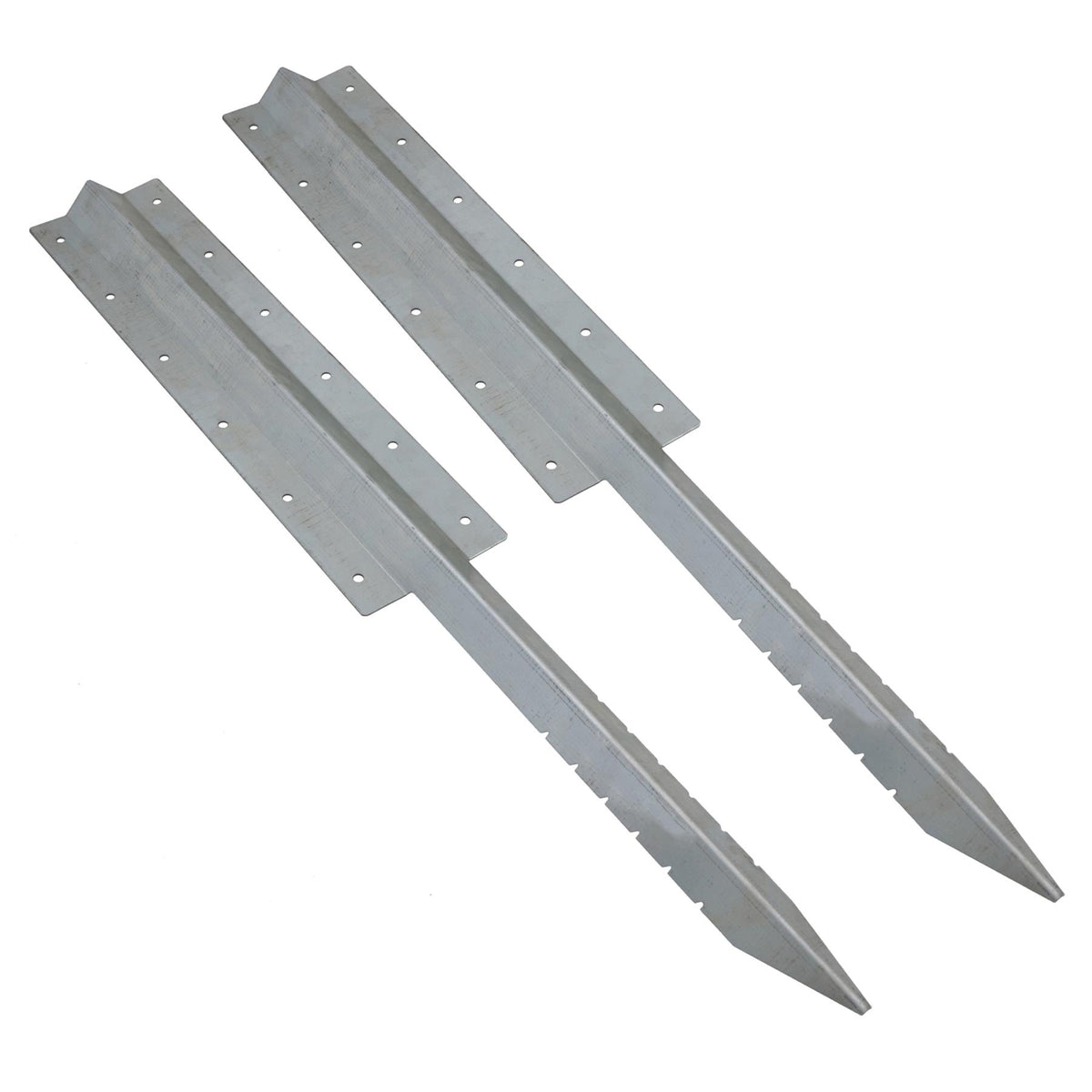 Garden Triple Sleeper Straight Support Spike Stake Galvanised Steel 930mm