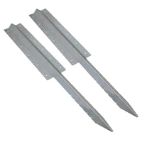 Garden Triple Sleeper Straight Support Spike Stake Galvanised Steel 930mm