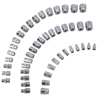 1/4 Zoll, 3/8 Zoll und 1/2 Zoll Antrieb, flache metrische 6-seitige Steckschlüssel