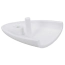 Air Vent Scoop Drain Cover Clamshell Shell Shaped White 56x50x12mm