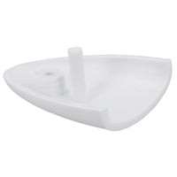 Air Vent Scoop Drain Cover Clamshell Shell Shaped White 56x50x12mm